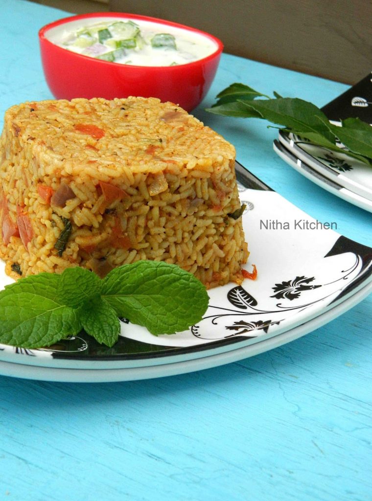 Tomato Rice Thakkali Sadam