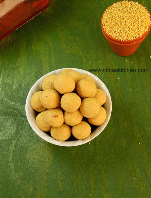 Thenum Thinai Maavum Thinai Urundai Millet Honey Balls