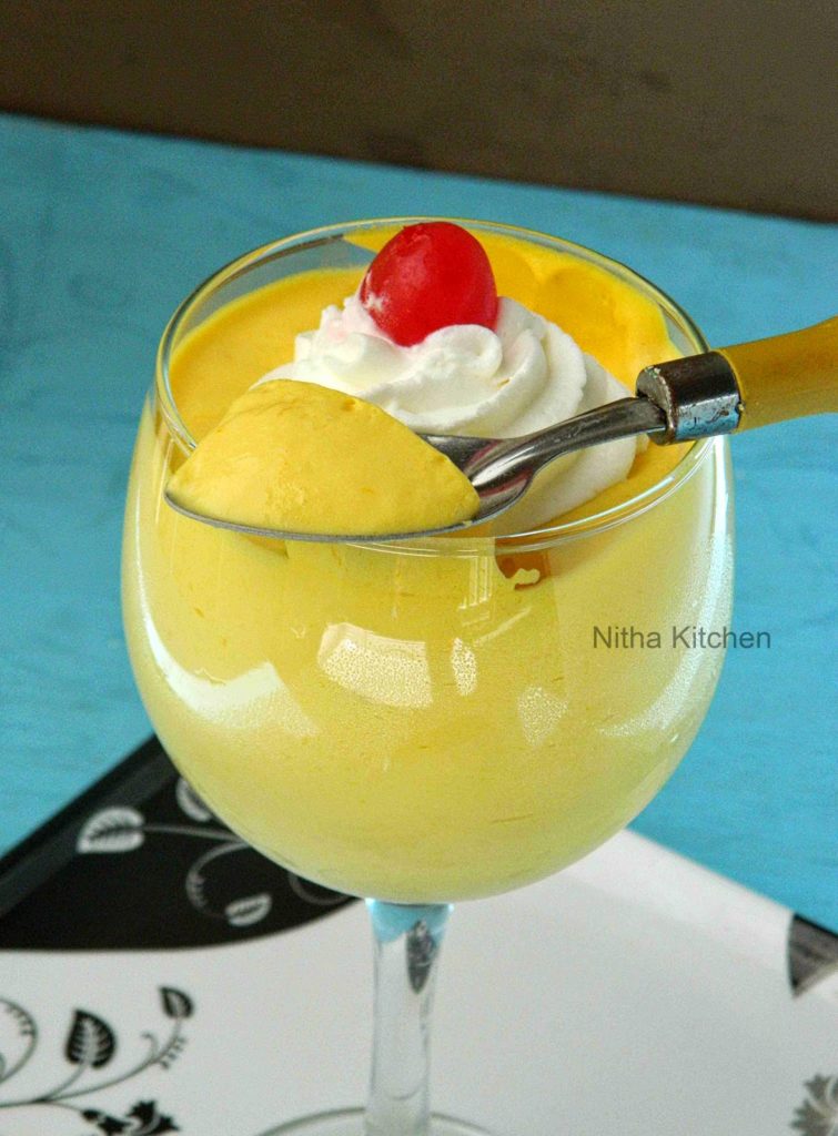 Eggless Mango Mousse Recipe From Scratch 2 Mango Mousse0 L