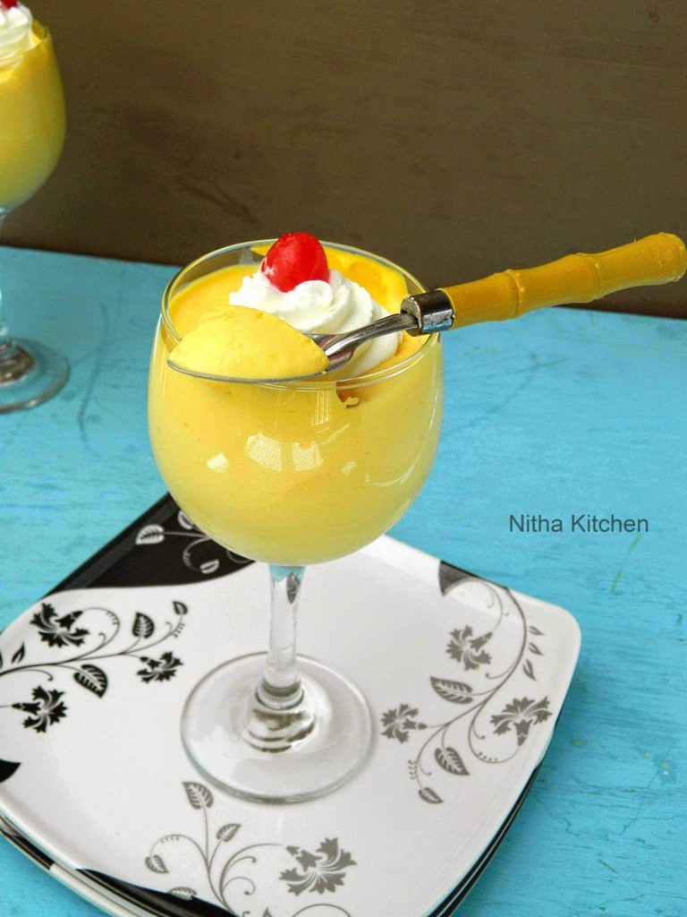 Eggless Mango Mousse Recipe From Scratch 4 Mango Mousse1 L