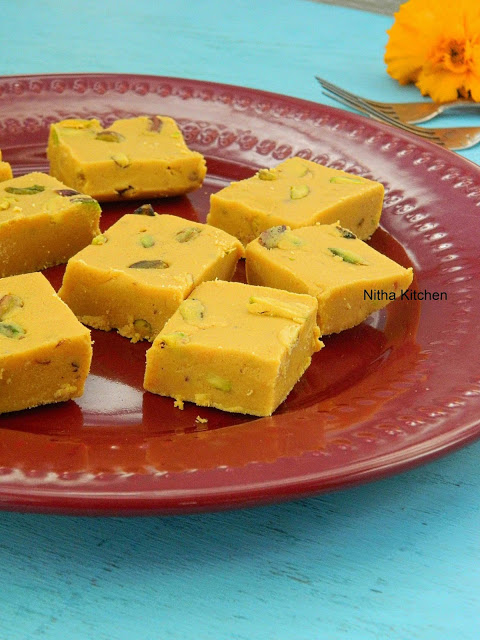 Besan Ki Burfi | Gram Flour Fudge | Reduced Ghee Barfi Version 6 Besan Mawa Burfi7 L