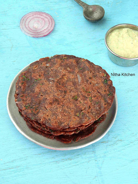 Ragi Adai Kezhvaragu Roti | Fingermillet Flat Bread Video Recipe 3 Ragi adai1 L