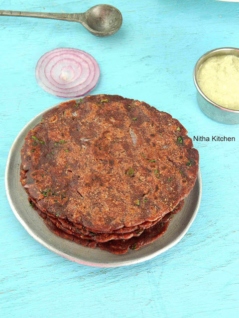 Ragi Adai Kezhvaragu Roti | Fingermillet Flat Bread Video Recipe 5 Ragi adai3 L