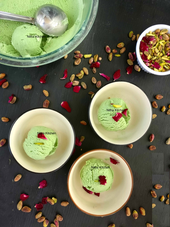 Pistachios Custard Ice Cream Video Recipe