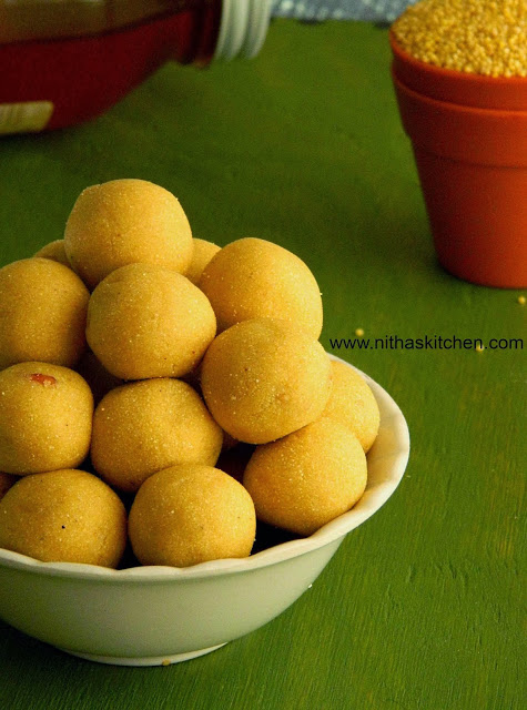 Thenum Thinai Maavum Thinai Urundai Millet Honey Balls