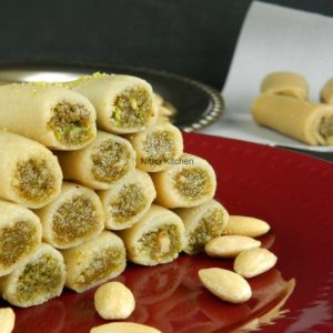 Almond Pista Roll Video Recipe