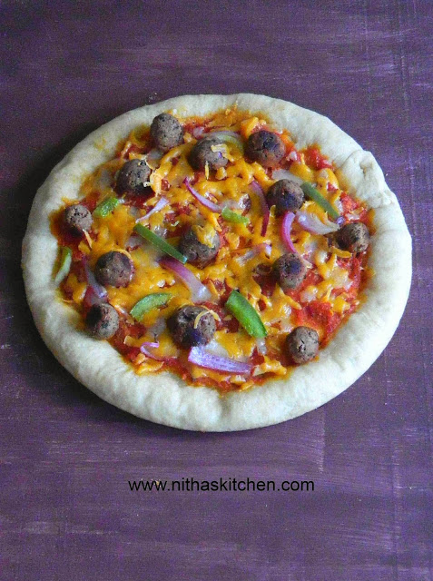 Baked Spinach Kidney Beans Fritters Veg Kofta used in Newyork style Pizza