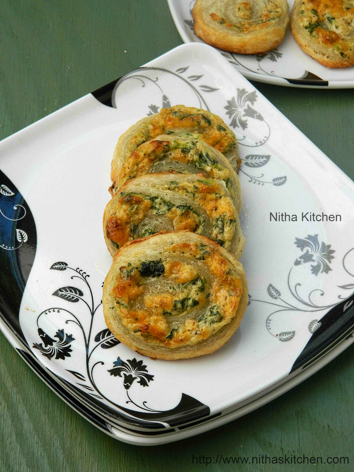 Spinach Cream Cheese Puff Pastry Pinwheels - Challenge Dairy