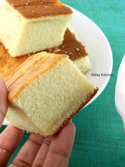 Hot Milk Sponge Cake Recipe with Eggless Option