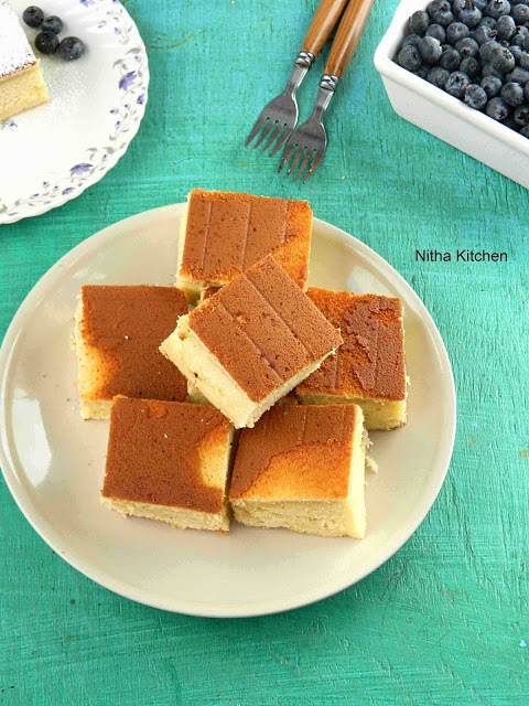 Hot Milk Sponge Cake Recipe with Eggless Option