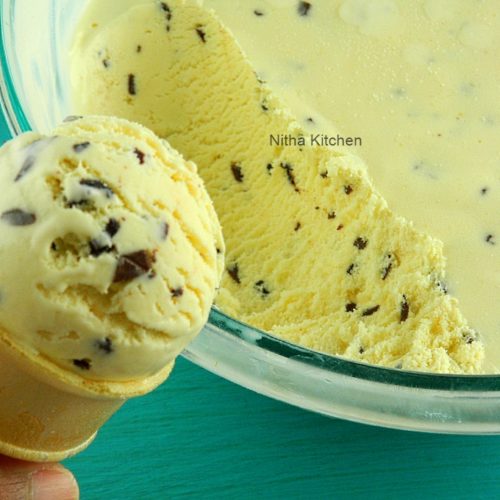 Chocolate Chip Ice Cream Recipe From Scratch Nitha Kitchen