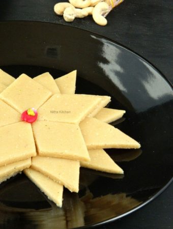 kaju_katli_mundhiri cake video recipe