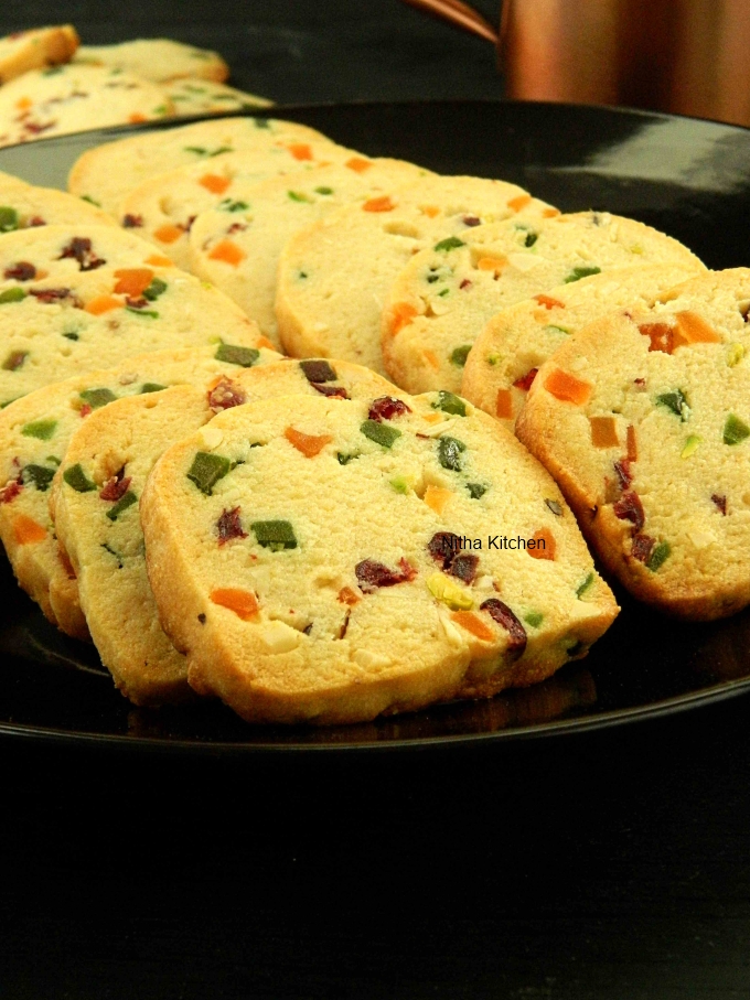 Eggless Tutti Frutti Cookies Recipe Karachi Biscuits
