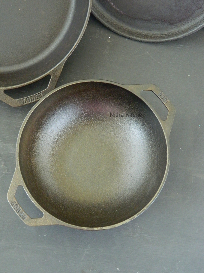 How to season a Cast Iron pan, Traditional way