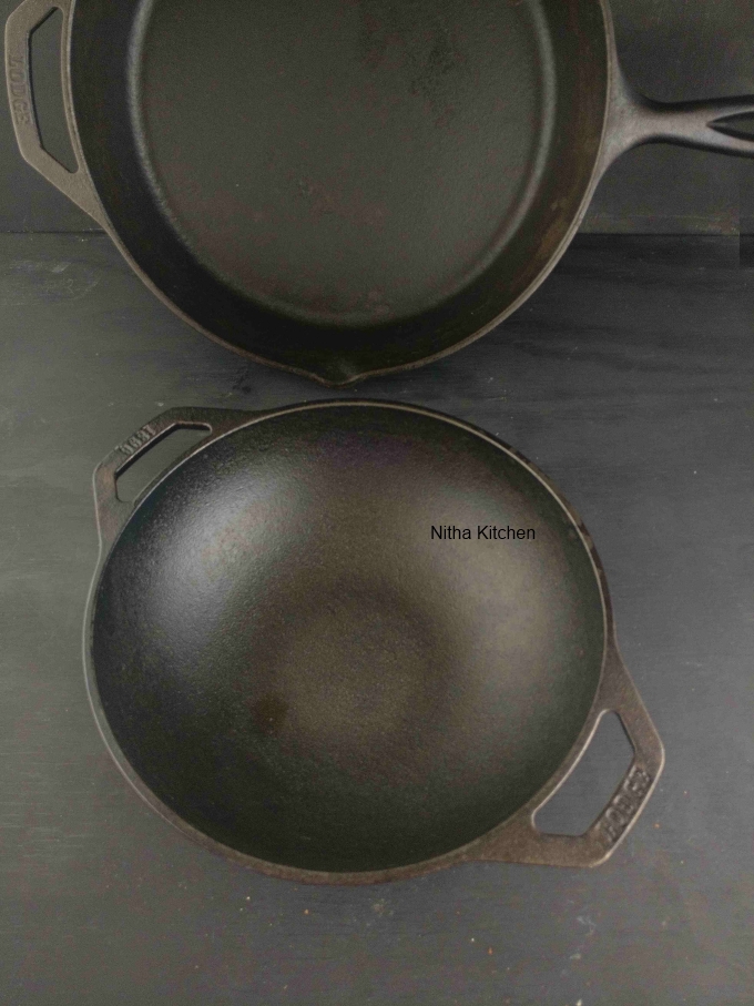 How to season a Cast Iron pan, Traditional way