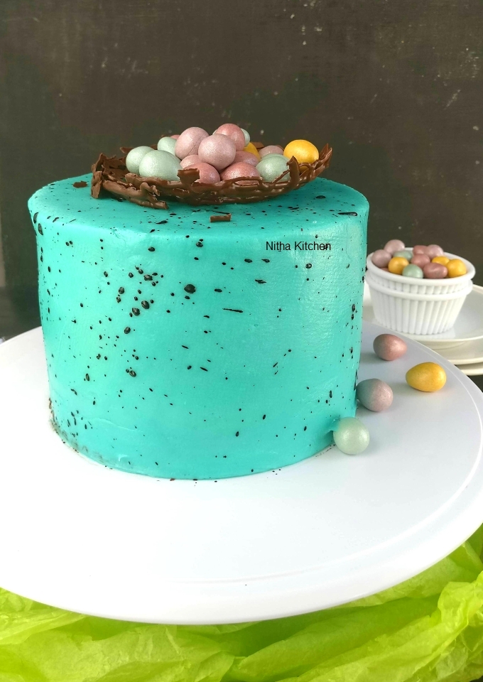 Easter theme cake , a recipe from scratch with video demo
