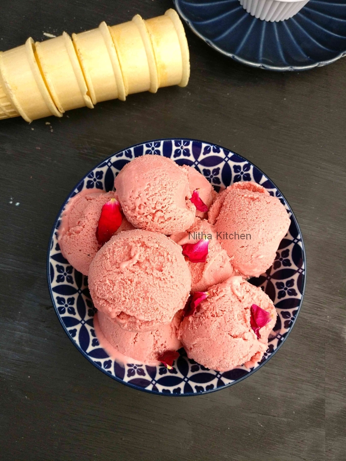 Strawberry Custard Ice Cream Video Recipe