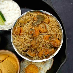 Shrimp Biryani Eral Biriyani Recipe