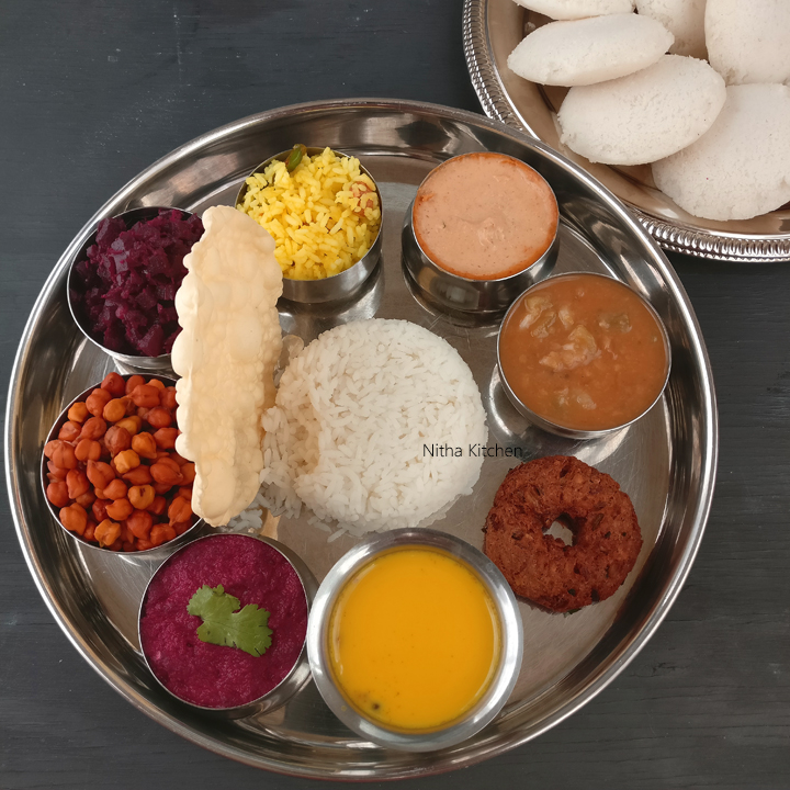 South Indian Lunch Menu with recipes in detail