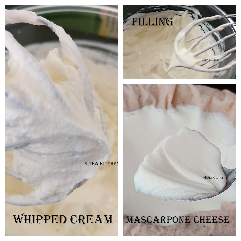 Homemade Mascarpone cheese, Creamy Filling and Stiff Mascarpone Whipped Cream Recipe