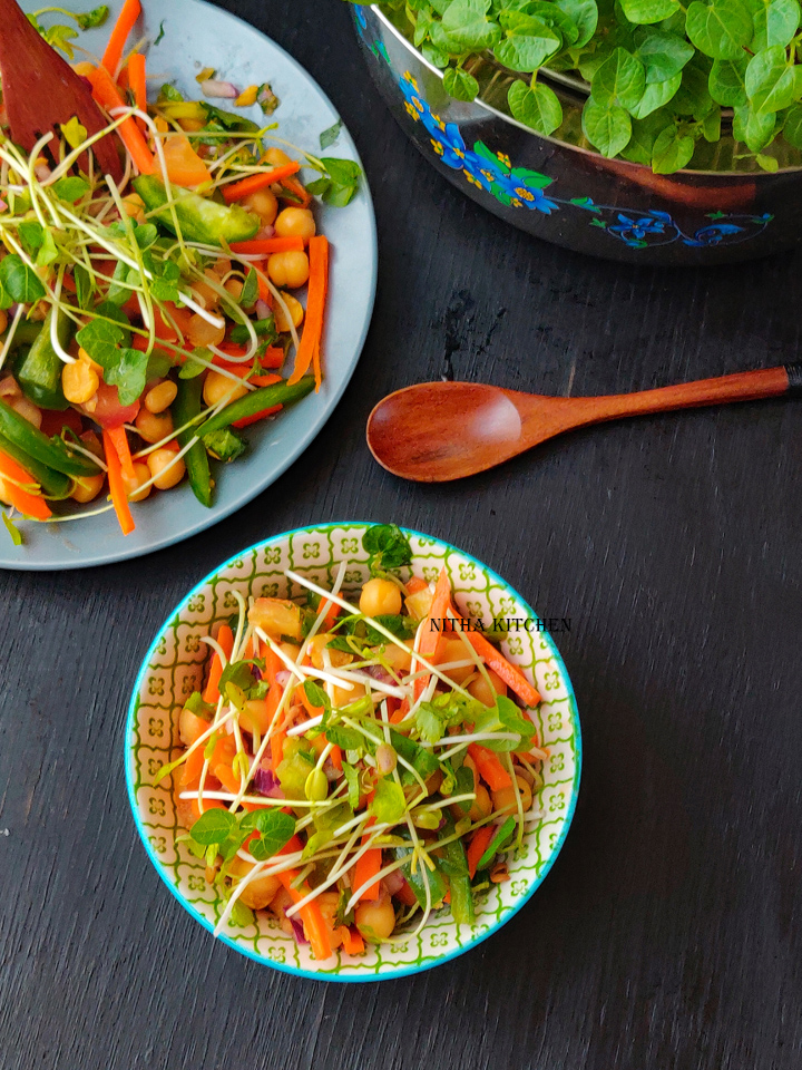 Asian Microgreens Vegetable Salad Recipe