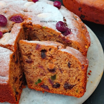 Alcohol Free Christmas Plum Cake No Soak Fruit Cake