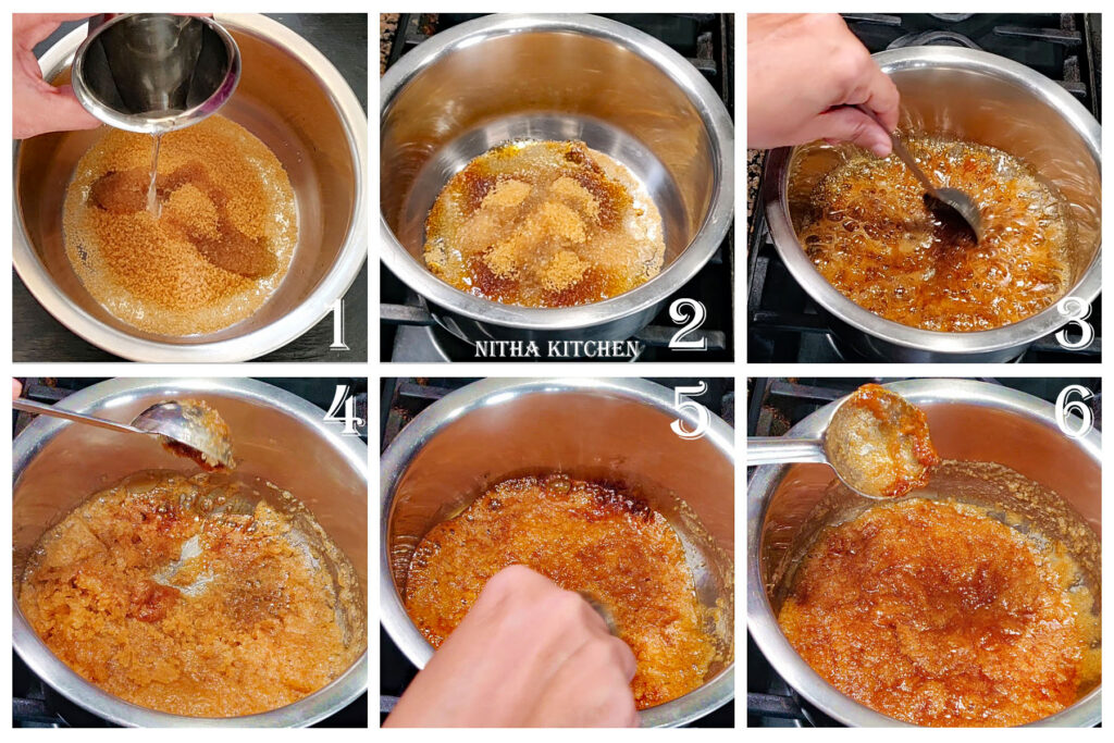 How to make Molasses using Raw Cane Sugar or White Sugar, Sugar Caramelization