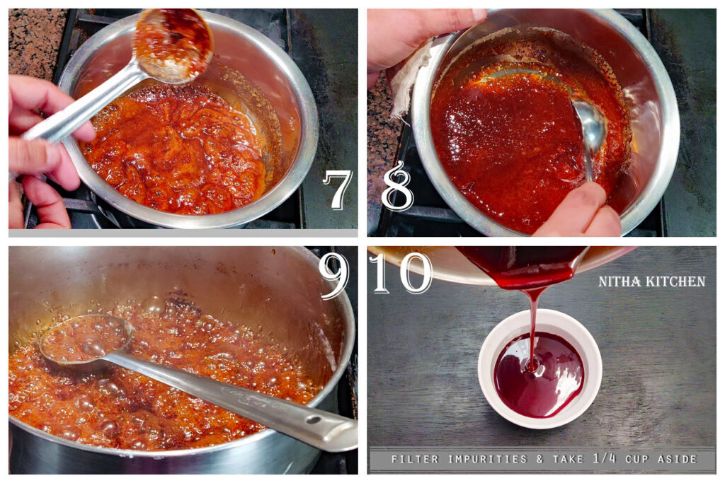 How to make Molasses using Raw Cane Sugar or White Sugar, Sugar Caramelization