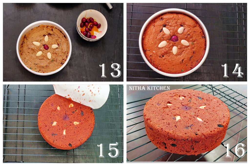 step by step whole wheat eggless fruit cake video recipe