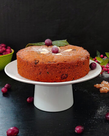 Eggless Christmas Fruit Cake Video Recipe