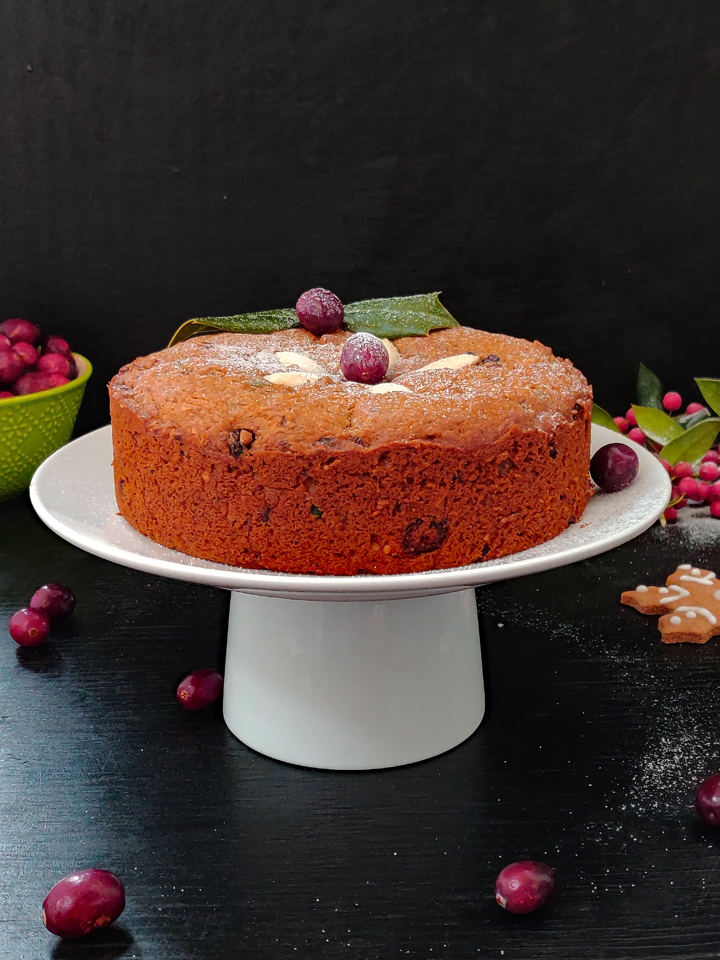 Eggless Christmas Fruit Cake Video Recipe