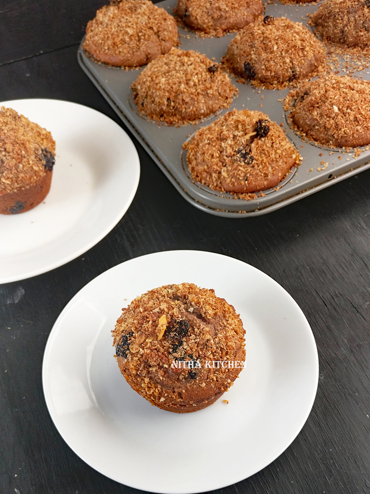 Eggless Whole Wheat Millet Muffins from scratch