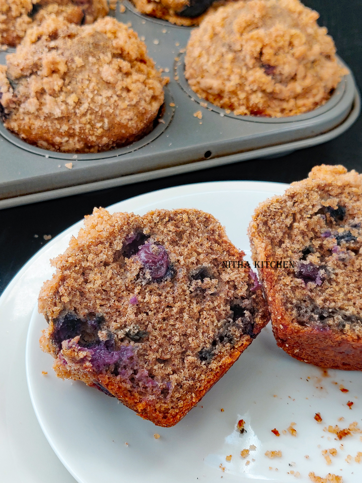 Eggless Whole Wheat Millet Muffins