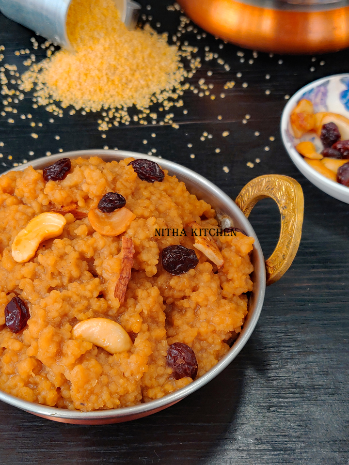 thinai sweet pongal millet sweet pongal sakkarai pongal