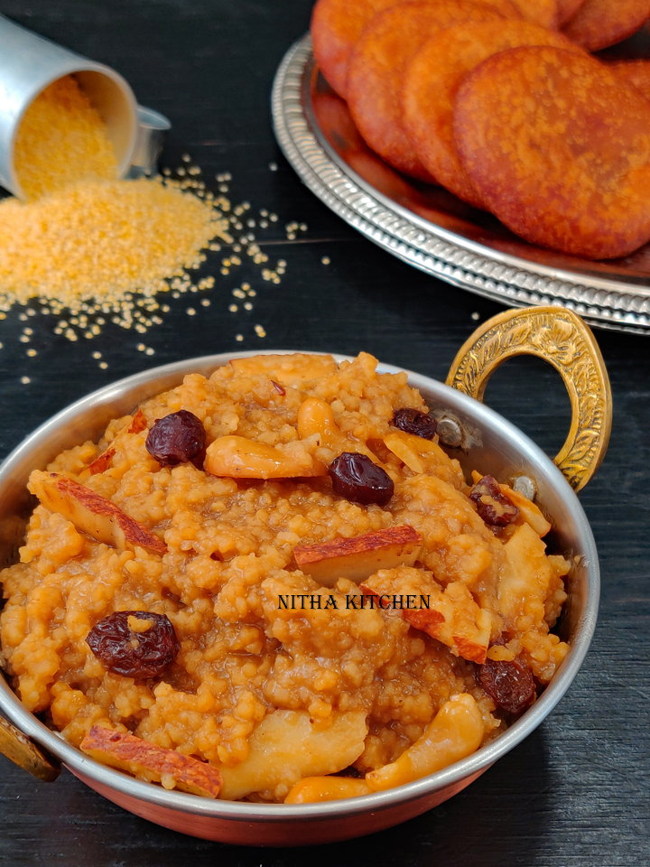 thinai sweet pongal millet sweet pongal sakkarai pongal chakara pongali in instant pot