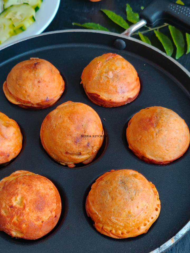 Batata Vada Potato Fritters in appe pan paniyaram pan for popular street food vada pav